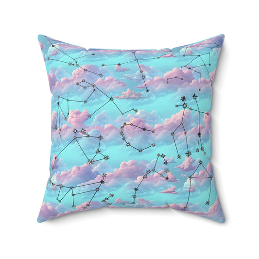 Square Pillow - Zodiac Clouds