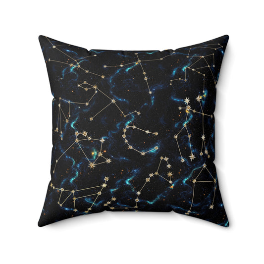 Square Pillow - Zodiac Galaxies